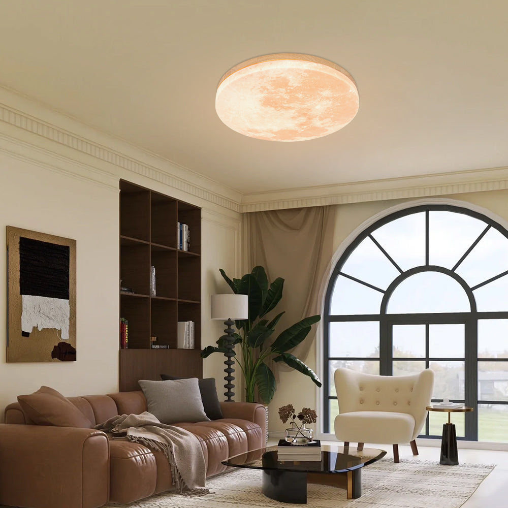 Oryna – Lampada da soffitto LED rotonda piatta