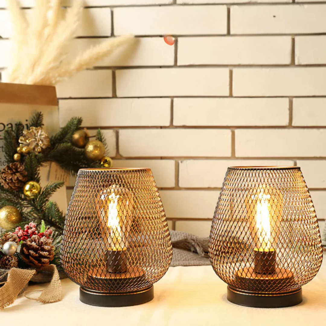 Cordless Rechargeable Metal Table Lamp Dimmable LED - Image 4