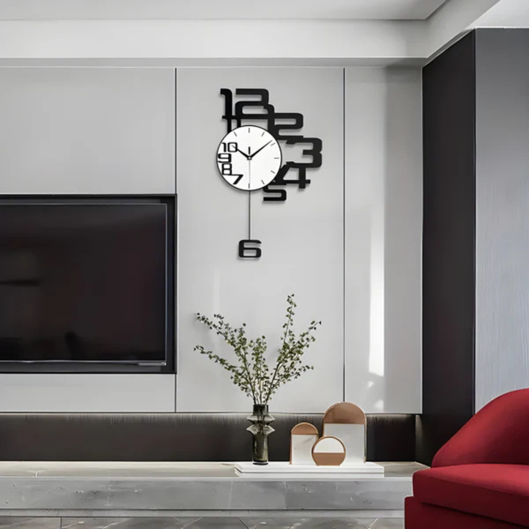 Modern Large Minimalist Wall Clock Non-Ticking Silent - Image 2