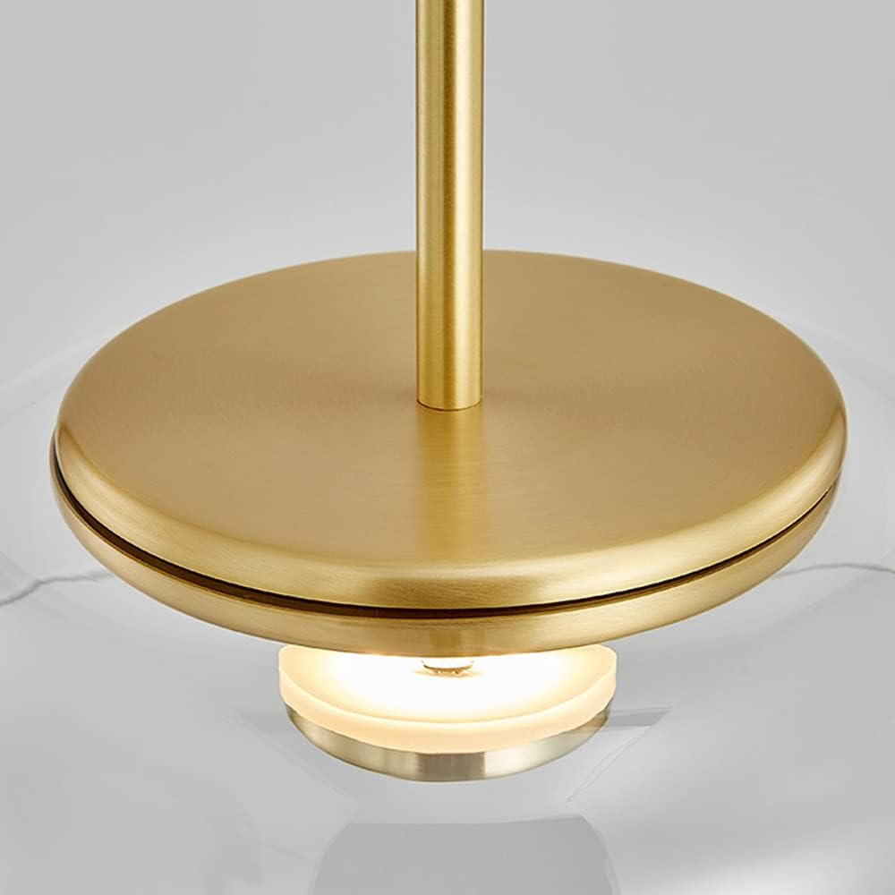 Orlenra - Lampada a sospensione in vetro LED per sala da pranzo