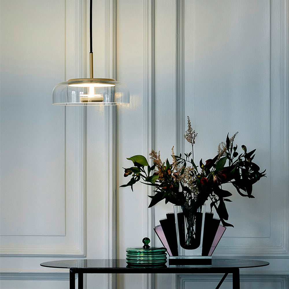 Orlenra - Lampada a sospensione in vetro LED per sala da pranzo