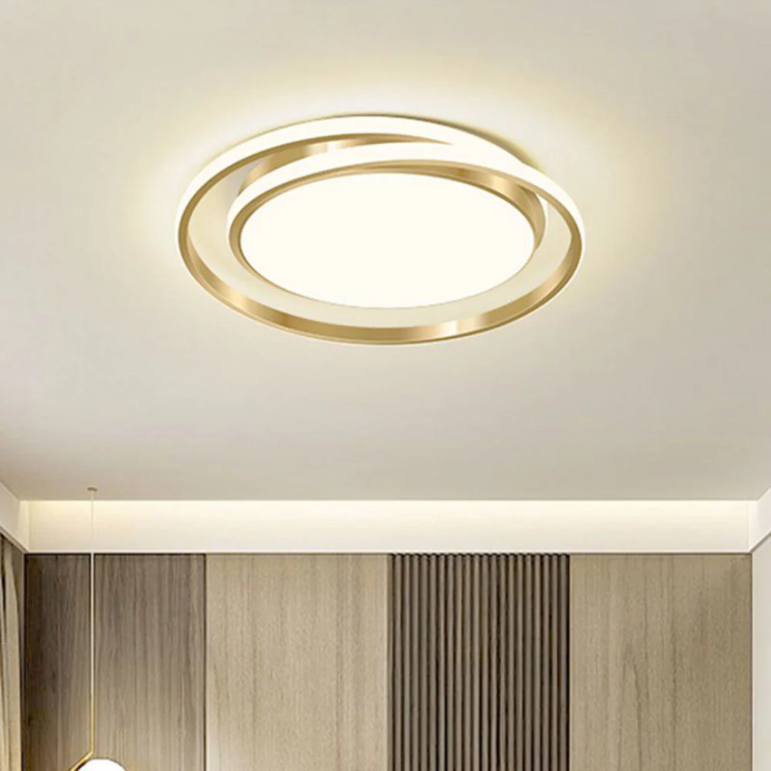 Round Metal Flush Mount Modern LED Ceiling Light - Image 8