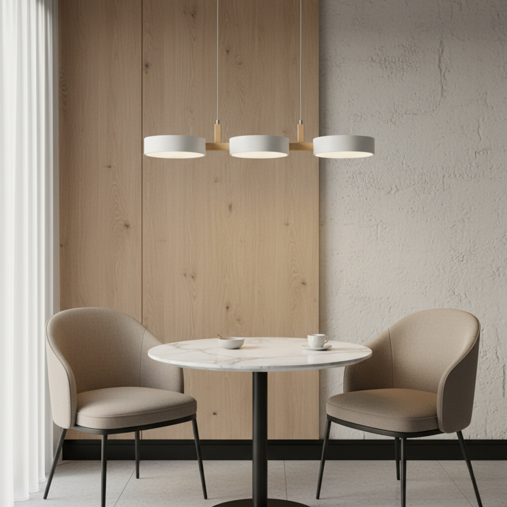 Trestra - Lampada a sospensione lineare design scandinavo per sala da pranzo e cucina