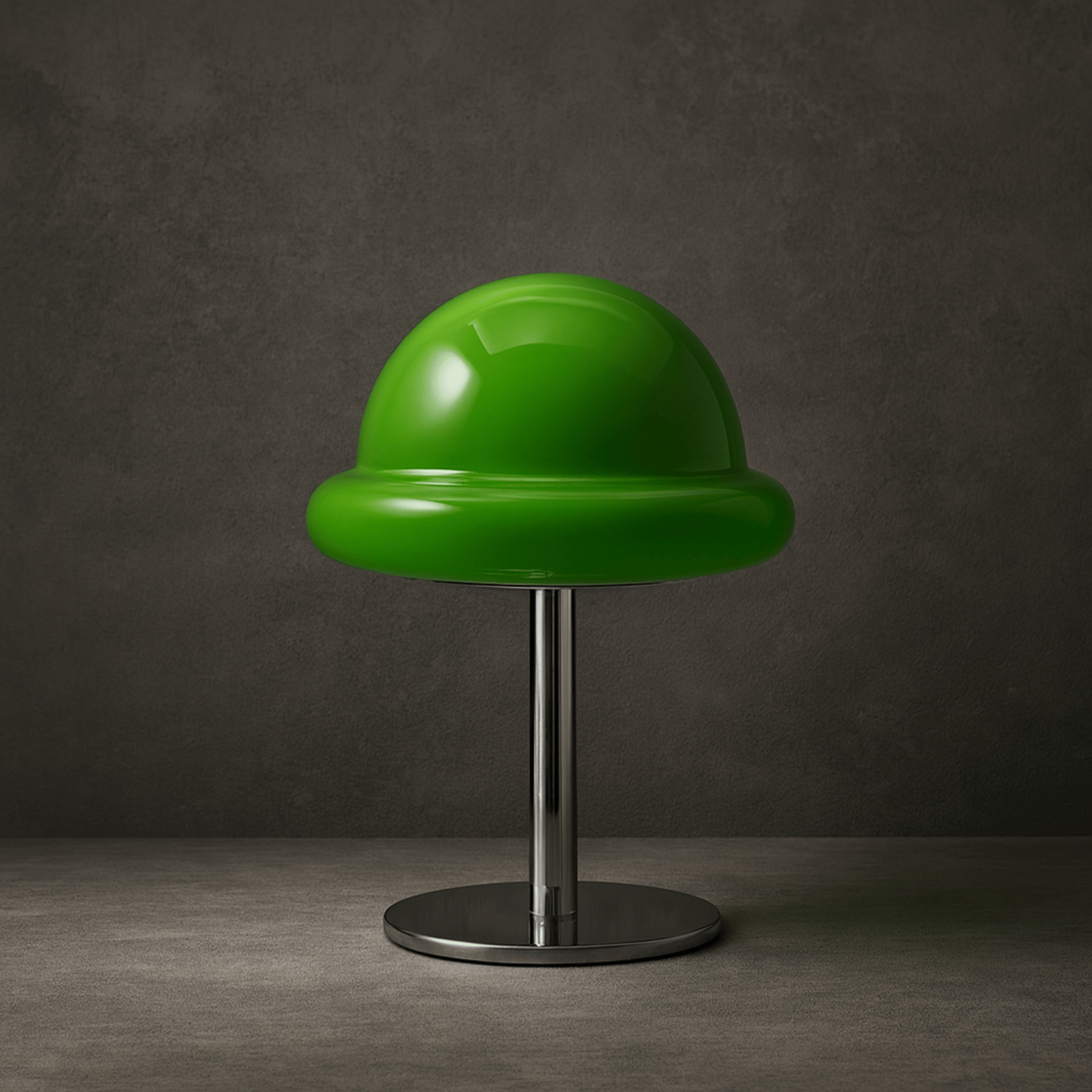 Lumirel - Lampada da tavolo retrò in vetro a forma di fungo