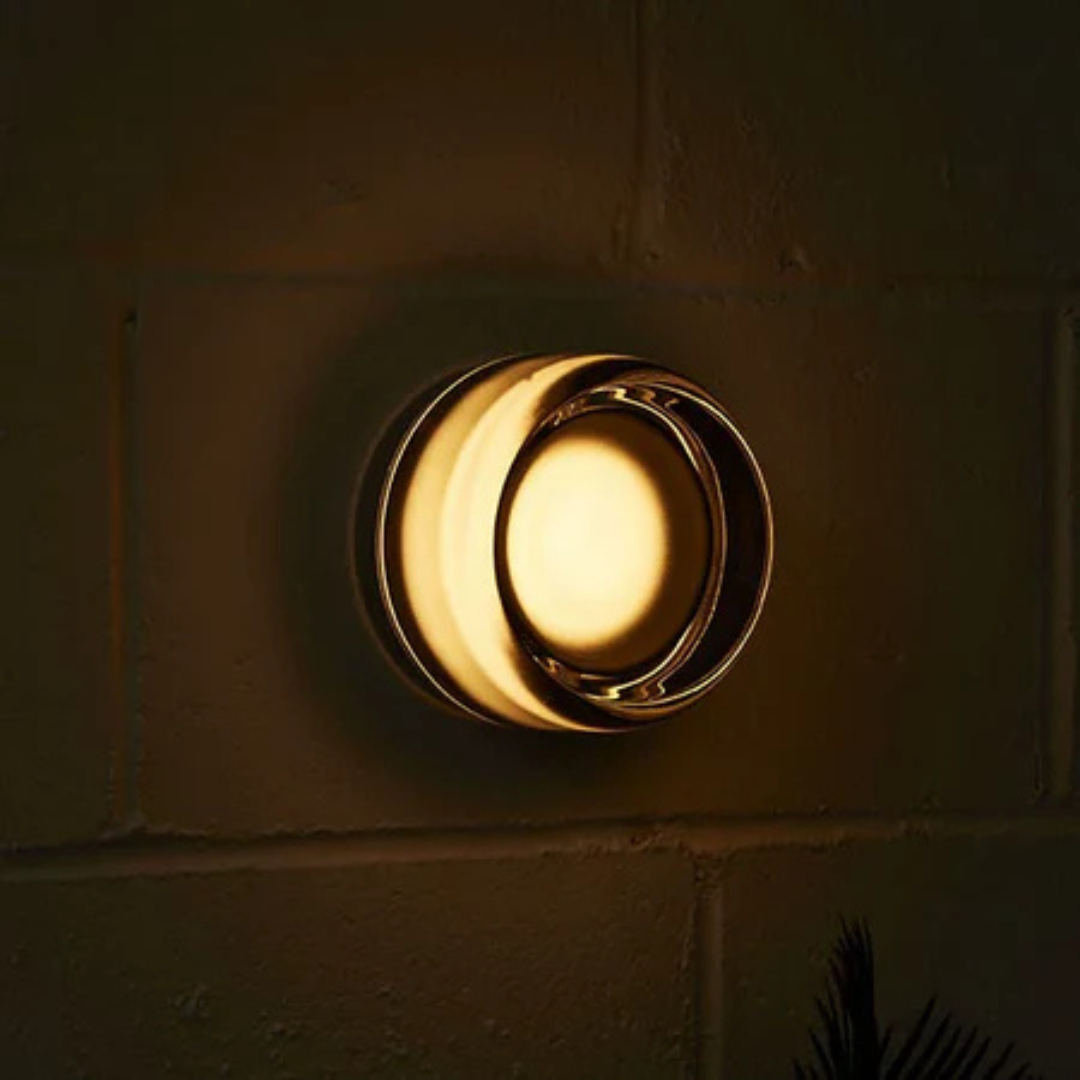 Round Glass LED Wall Sconce Modern Minimalist Hardwired - Image 9
