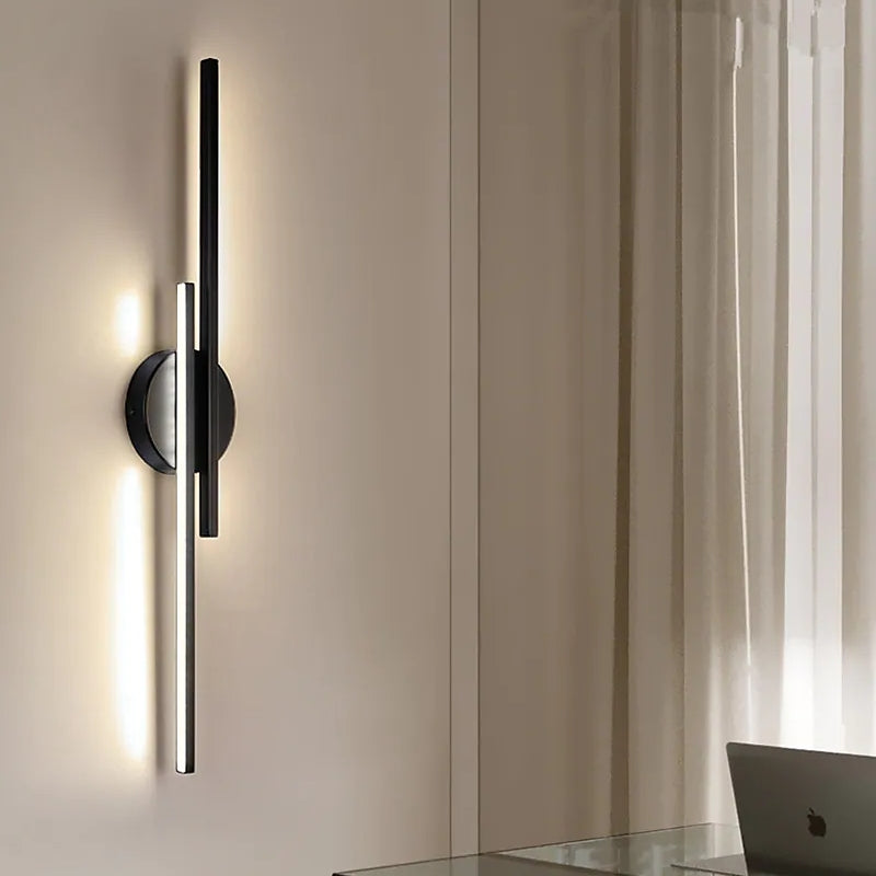 Vellano – Applique murale LED moderne design linéaire double