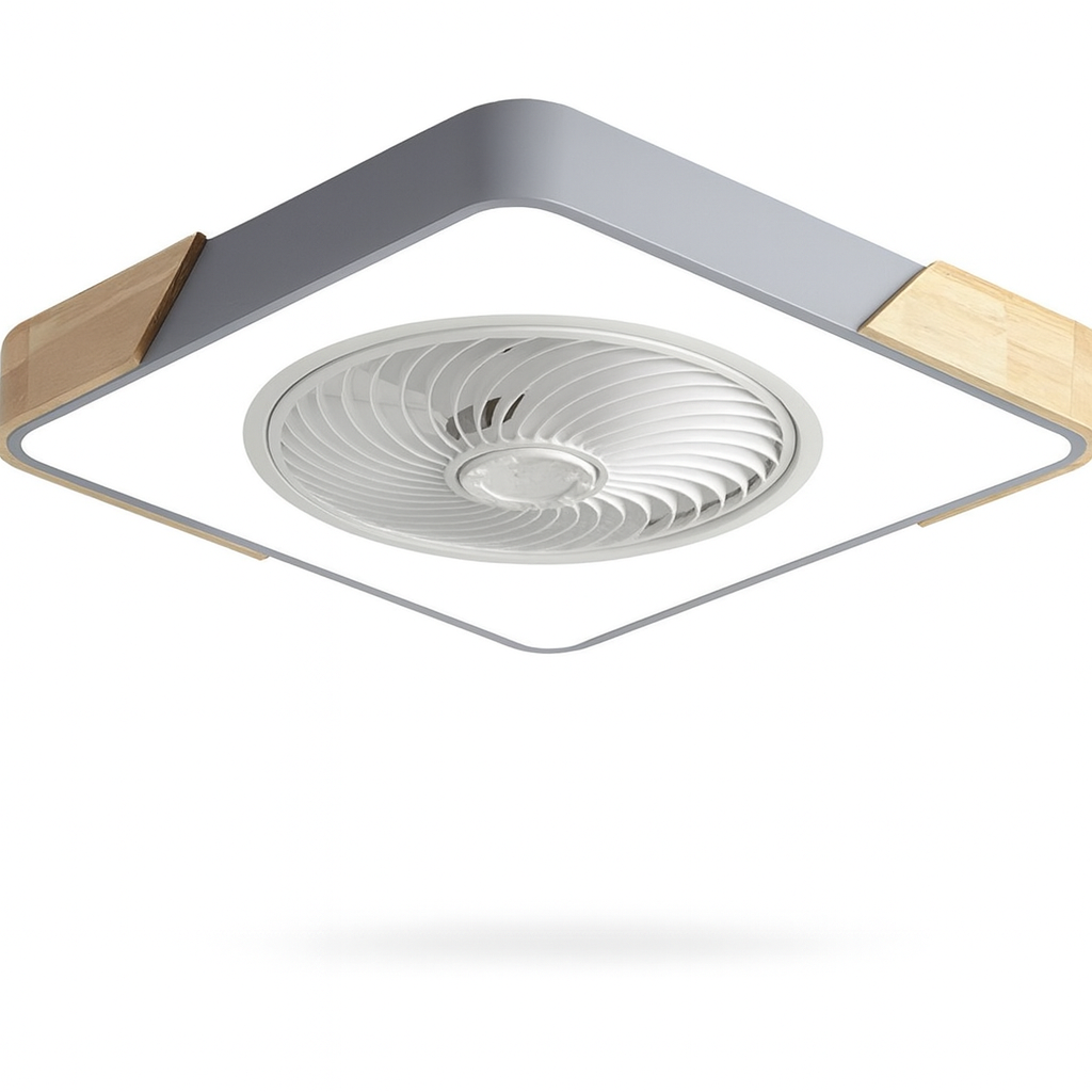 Cozara – Ventilatore da soffitto LED con telecomando per soggiorno