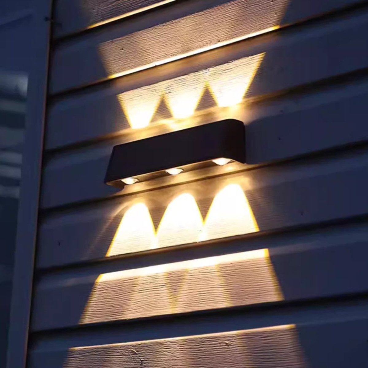 Aurivex - Lampada da parete solare LED bianco caldo per esterni