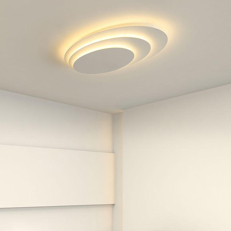 Arivode – Lampada da soffitto LED rotonda moderna bianca 50cm