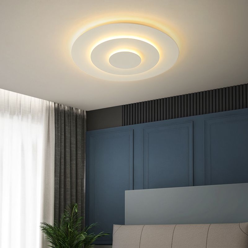 Arivode – Lampada da soffitto LED rotonda moderna bianca 50cm
