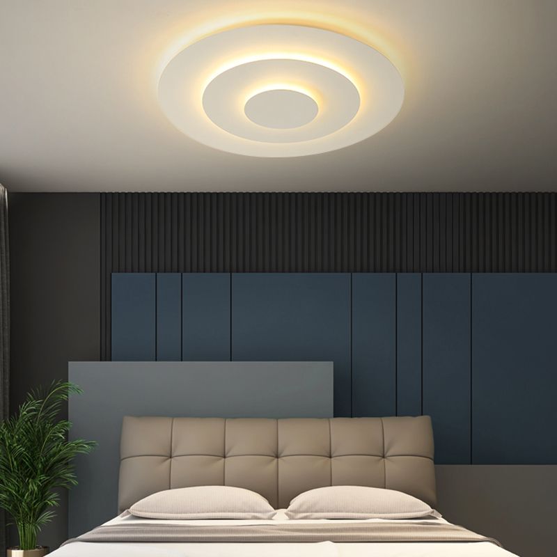Arivode – Lampada da soffitto LED rotonda moderna bianca 50cm
