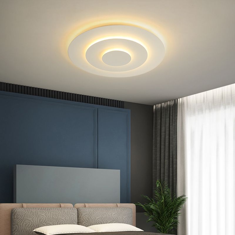 Arivode – Lampada da soffitto LED rotonda moderna bianca 50cm