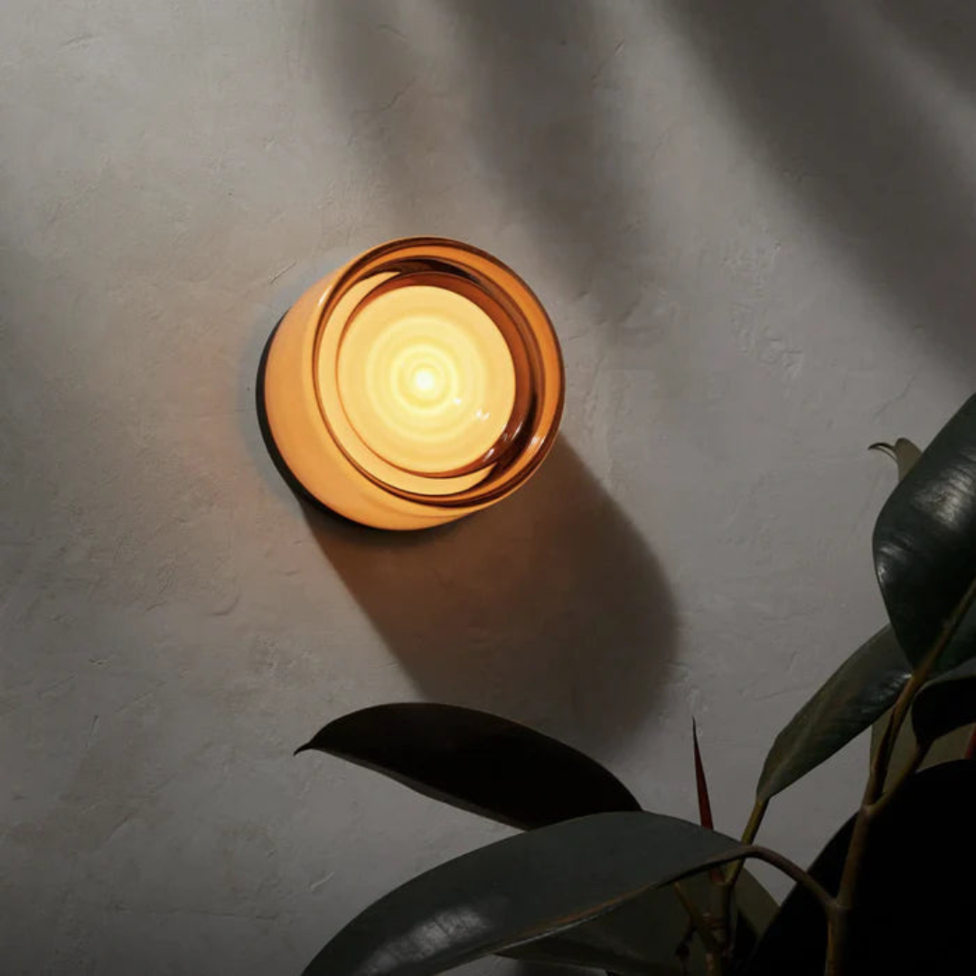 Round Glass LED Wall Sconce Modern Minimalist Hardwired - Image 17