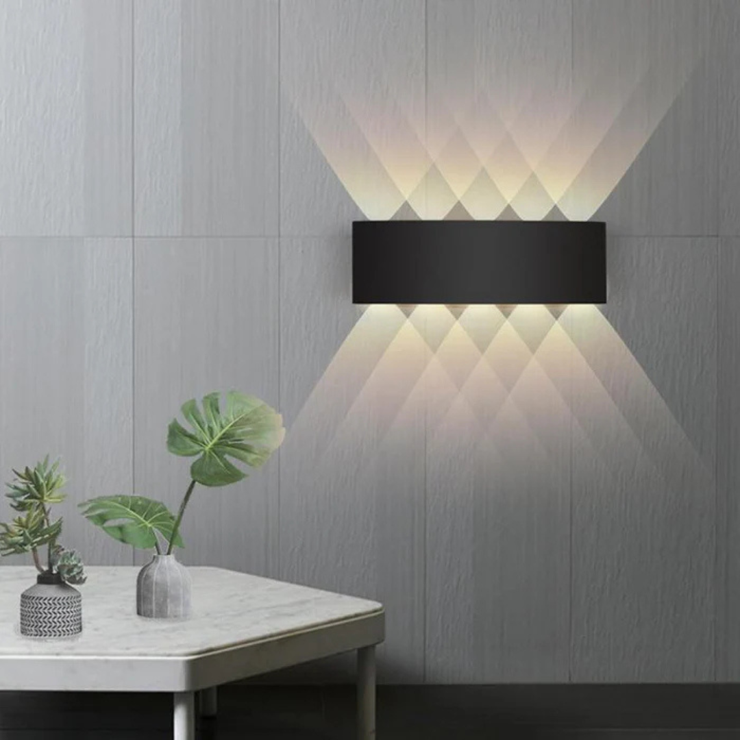 Rivik - Lampada da parete LED per interno ed esterno IP54 bianco caldo