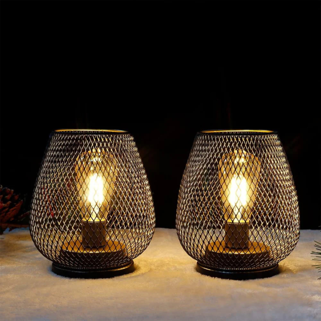 Cordless Rechargeable Metal Table Lamp Dimmable LED - Image 2