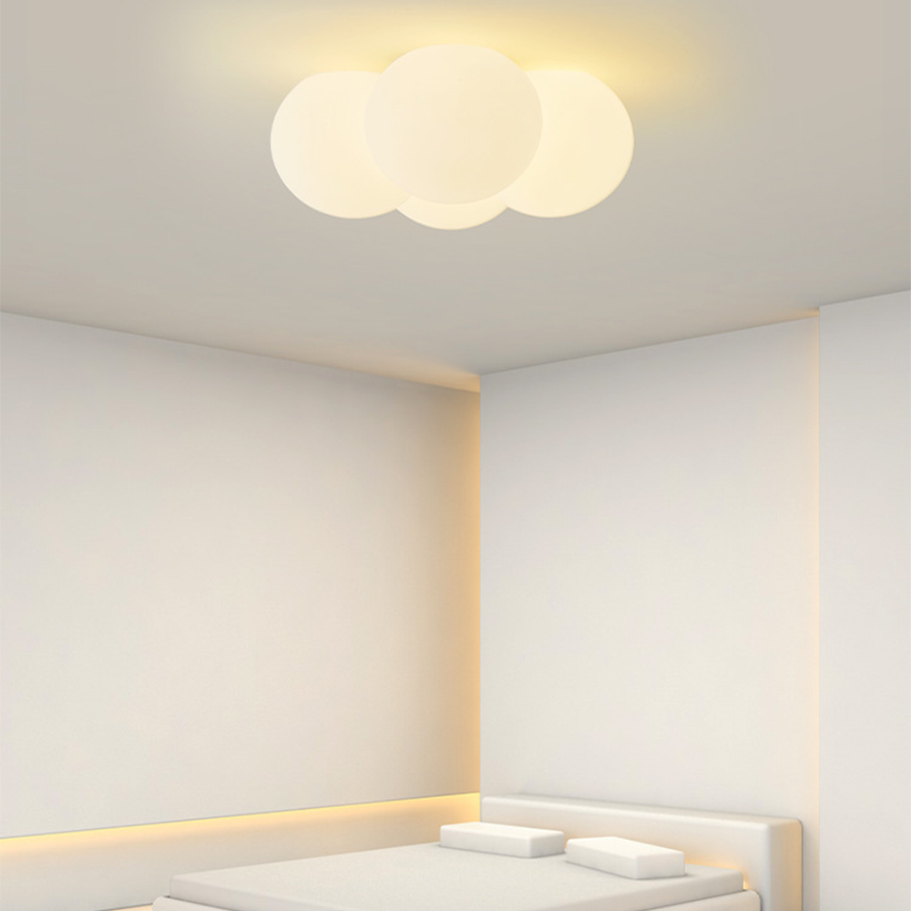 Dimban - Lampada da soffitto moderna a bolle bianche a forma di nuvola