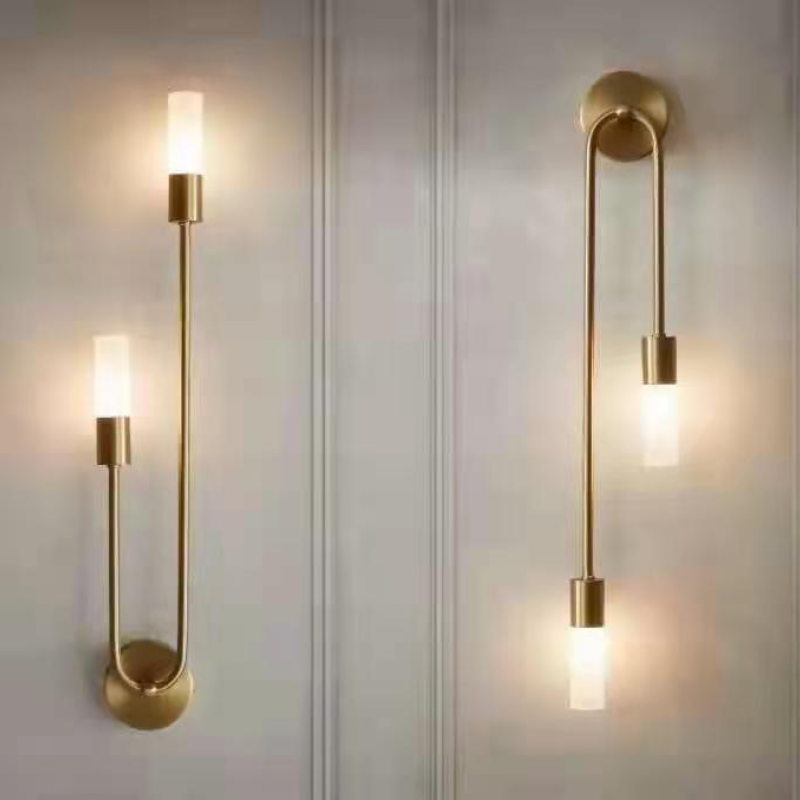 Mezara - Ensemble de 2 appliques murales LED dorées modernes