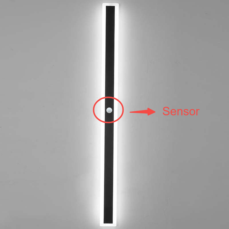 Ameran – Applique murale extérieure LED moderne en métal noir pour jardin balcon