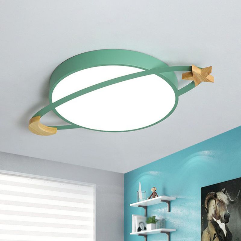 VirelIiade – Lampada da soffitto LED moderna in bianco/verde/grigio