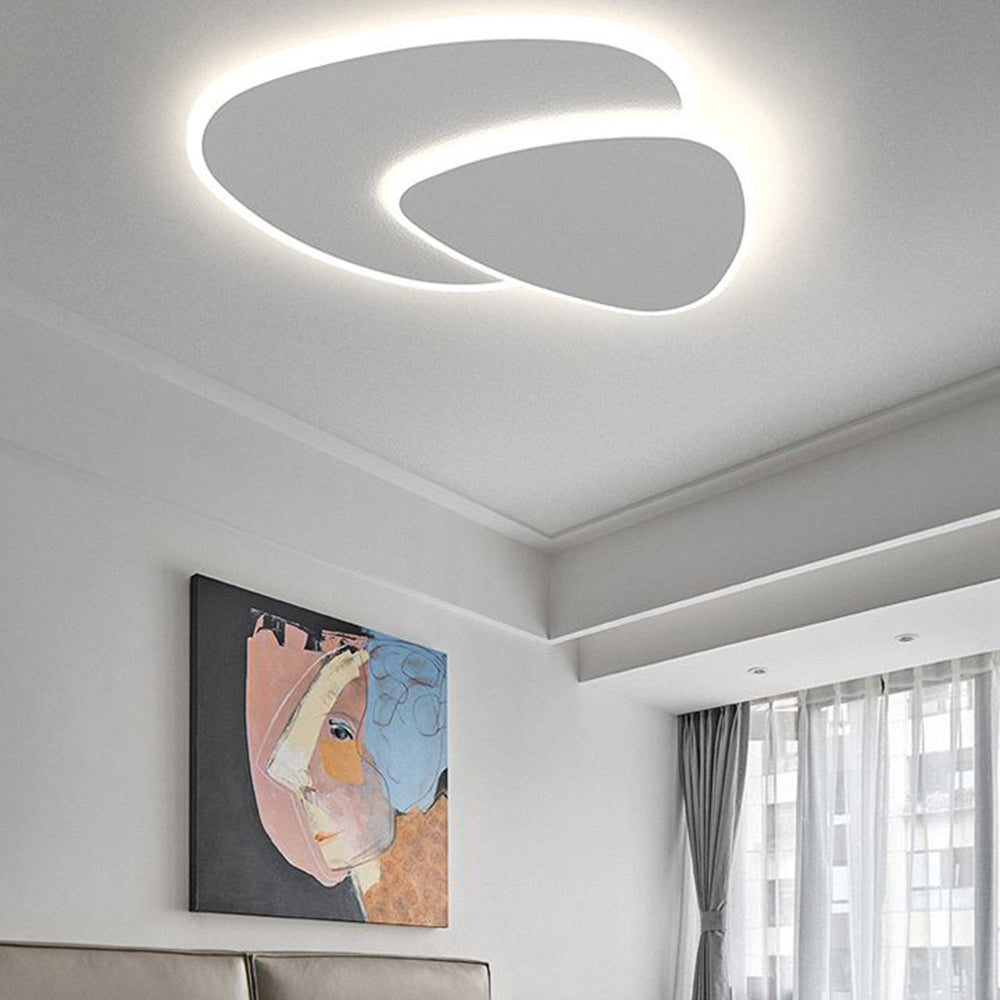 Aliven – Plafonnier moderne blanc métal acrylique