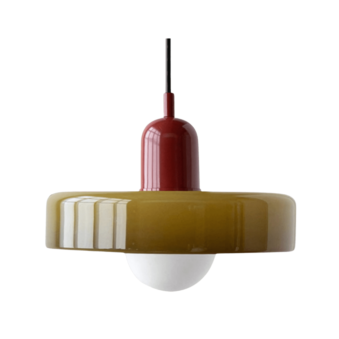 Solvanna – Suspension Bauhaus en verre coloré