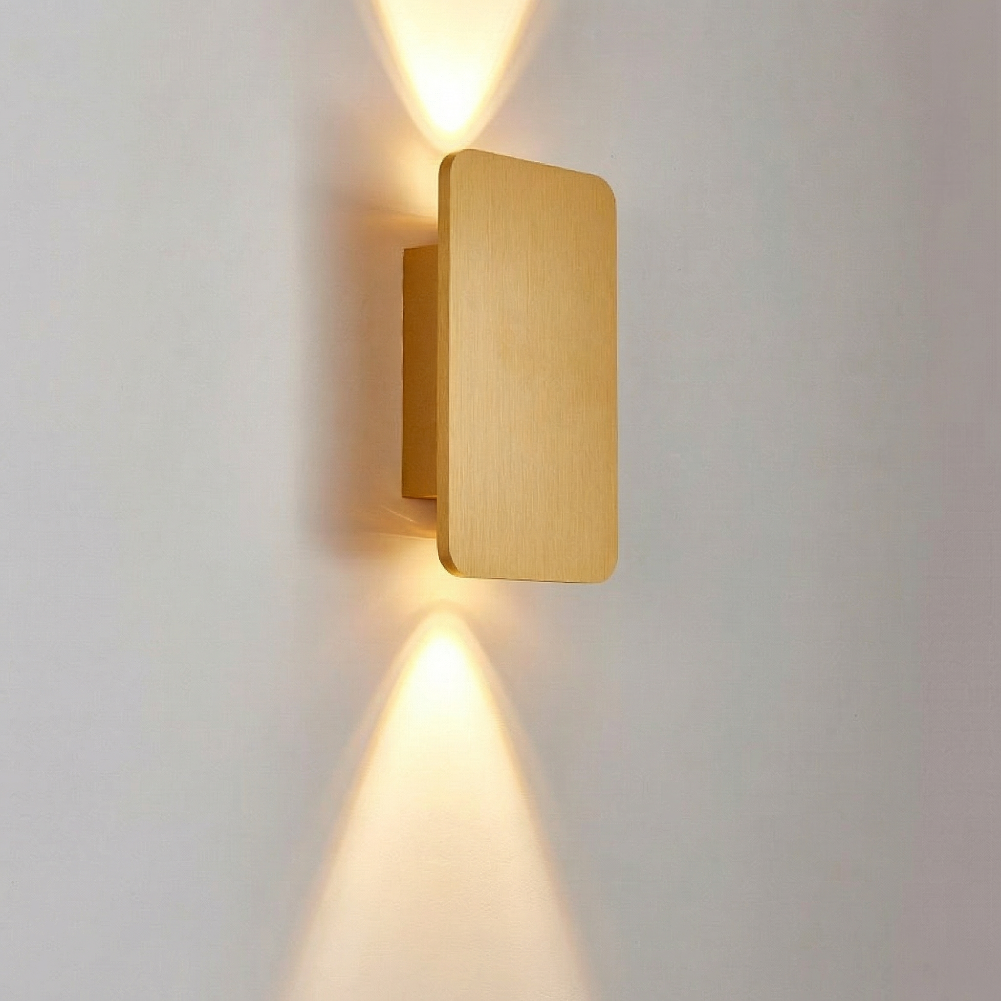 Cireonn - Lampe murale montée haut-bas en aluminium brossé