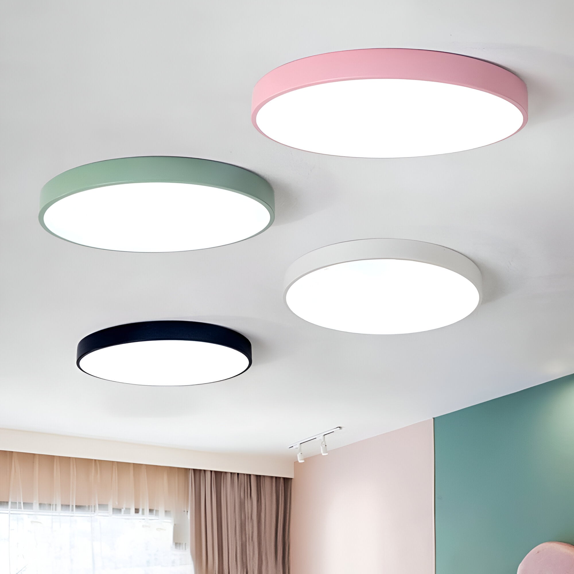 Denrad – Lampada da soffitto LED moderna con paralume in acrilico