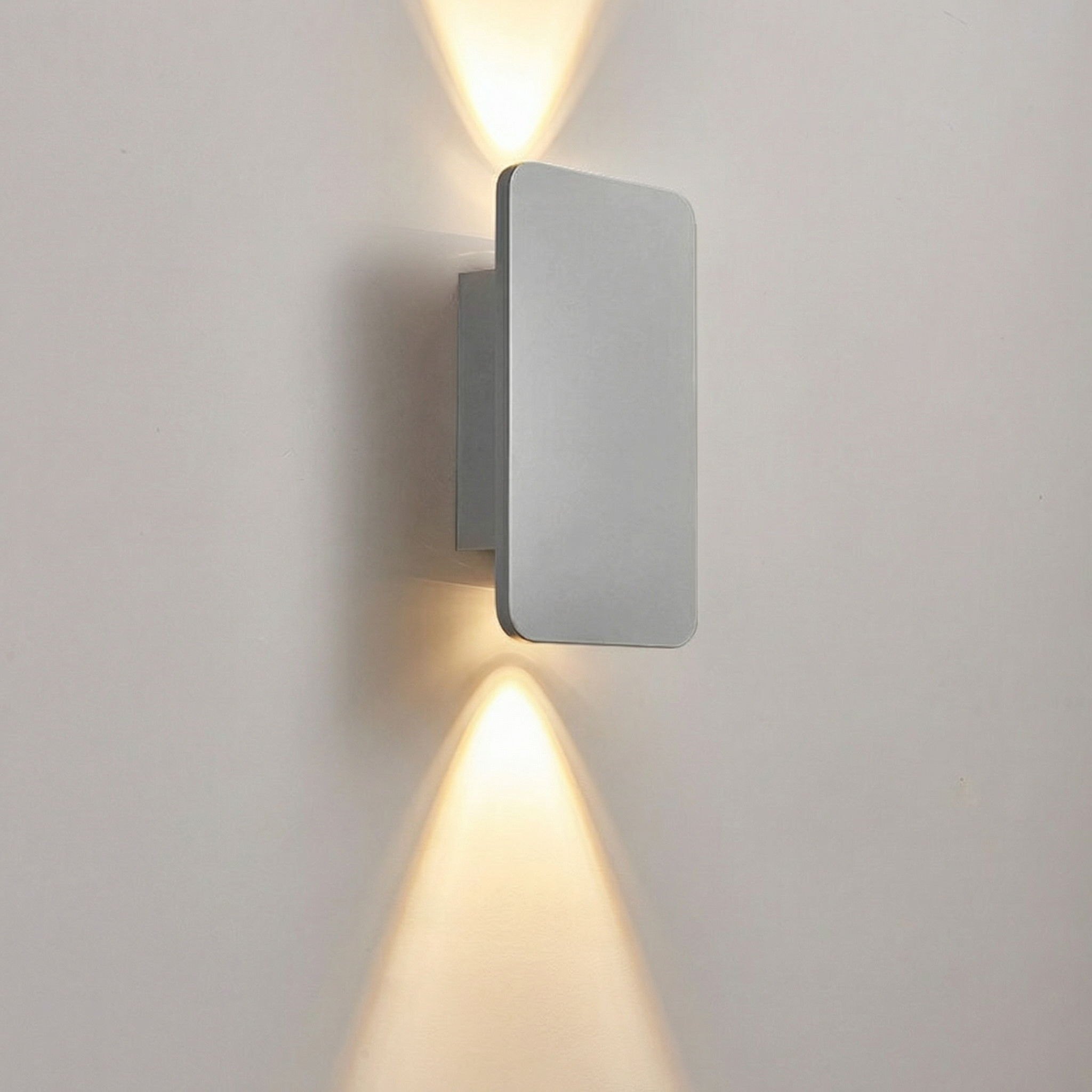 Cireonn - Lampe murale montée haut-bas en aluminium brossé