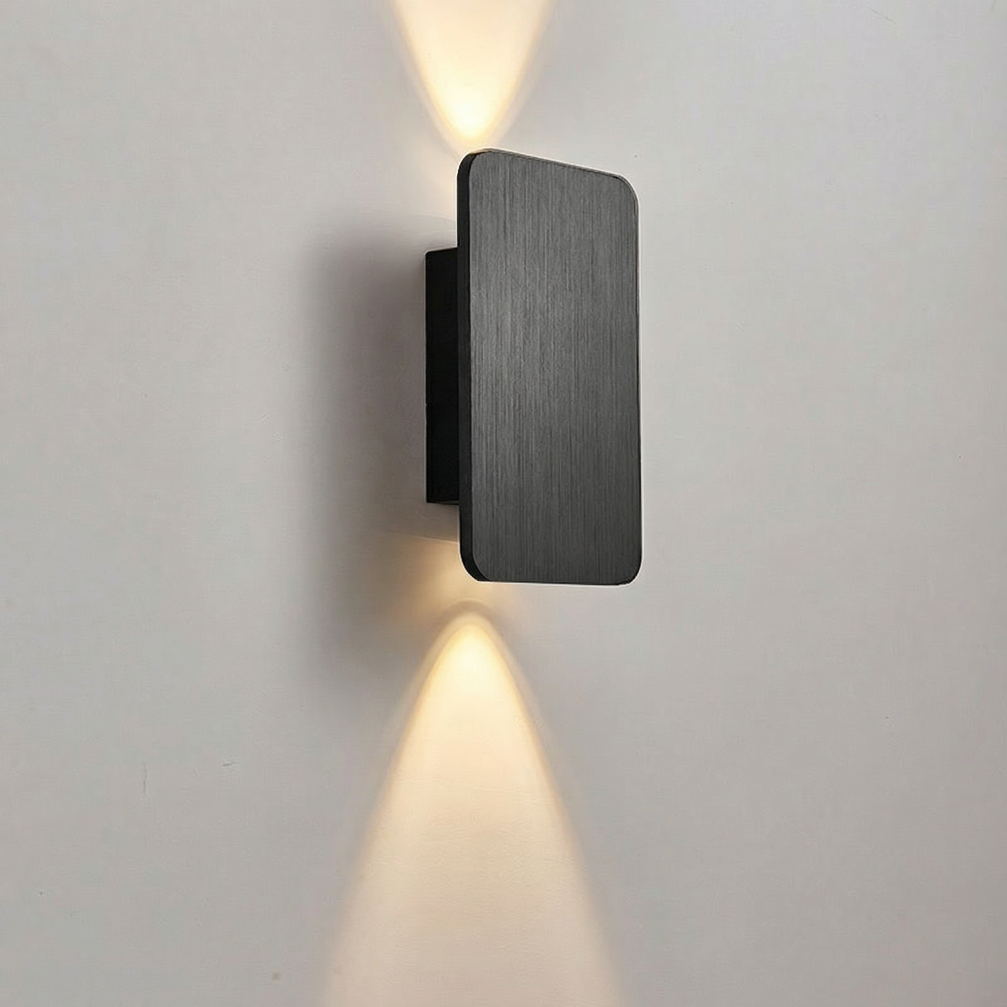 Cireonn - Lampe murale montée haut-bas en aluminium brossé