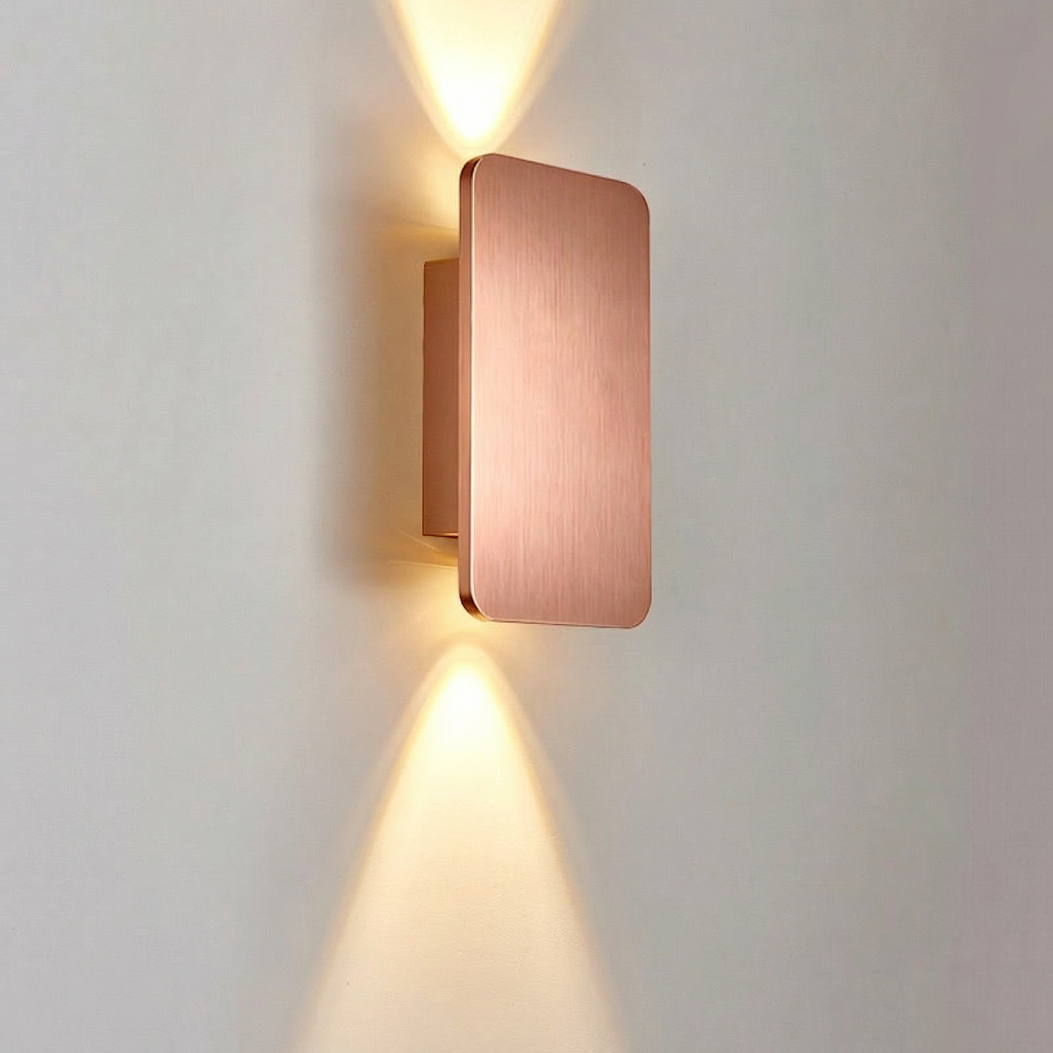 Cireonn - Lampe murale montée haut-bas en aluminium brossé