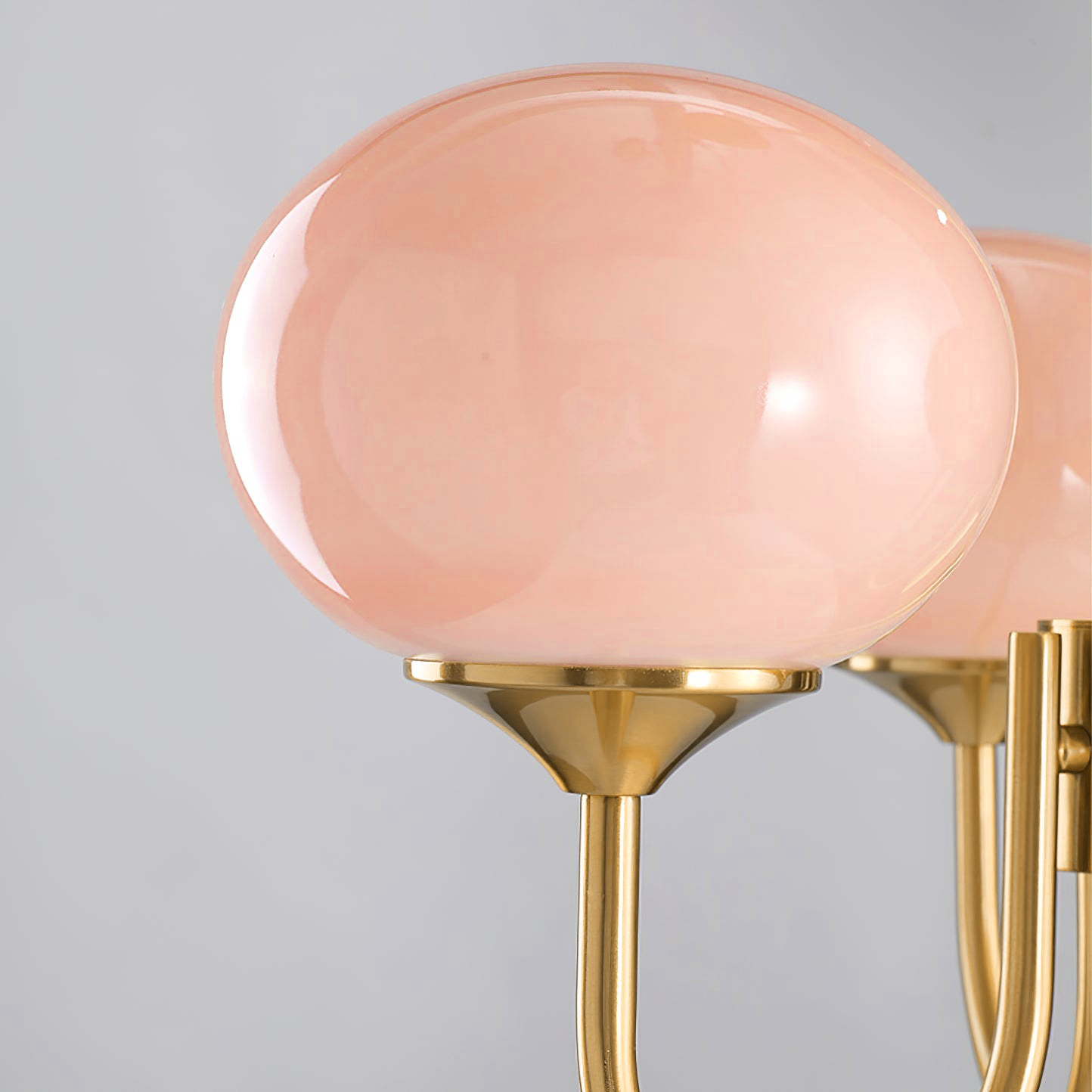 Piora - Lustre à bulles en verre rose