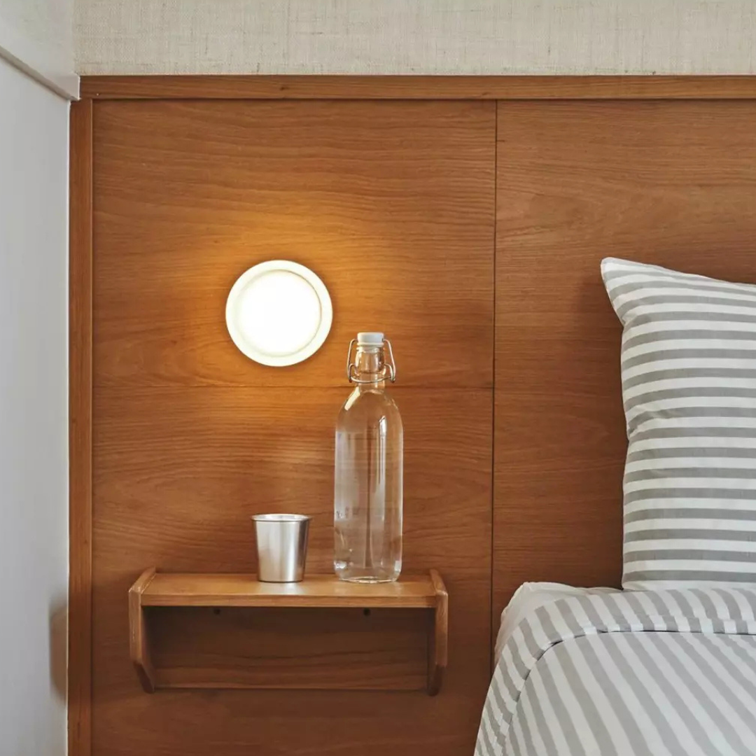 Round Glass LED Wall Sconce Modern Minimalist Hardwired - Image 13