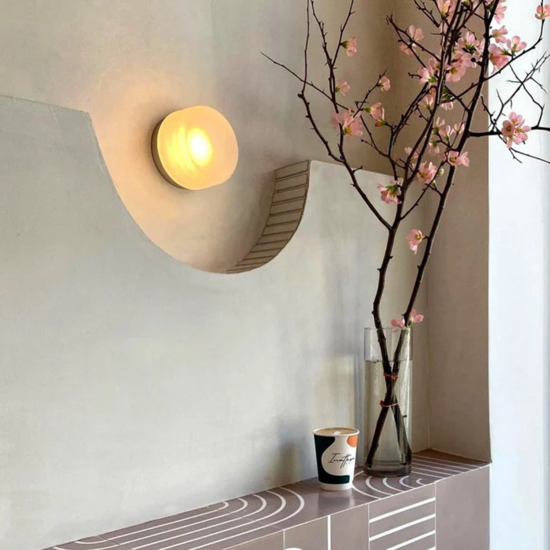 Round Glass LED Wall Sconce Modern Minimalist Hardwired - Image 15