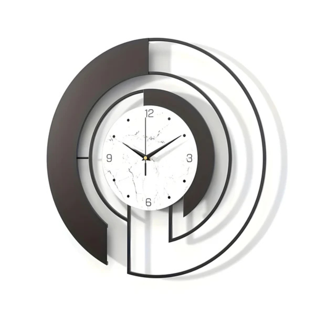 Large Minimalist Metal Wall Clock Silent - Image 4