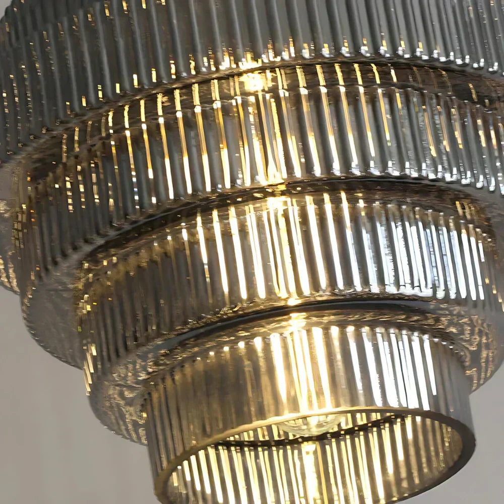 Vindan - Lampada a sospensione vintage a più livelli in vetro