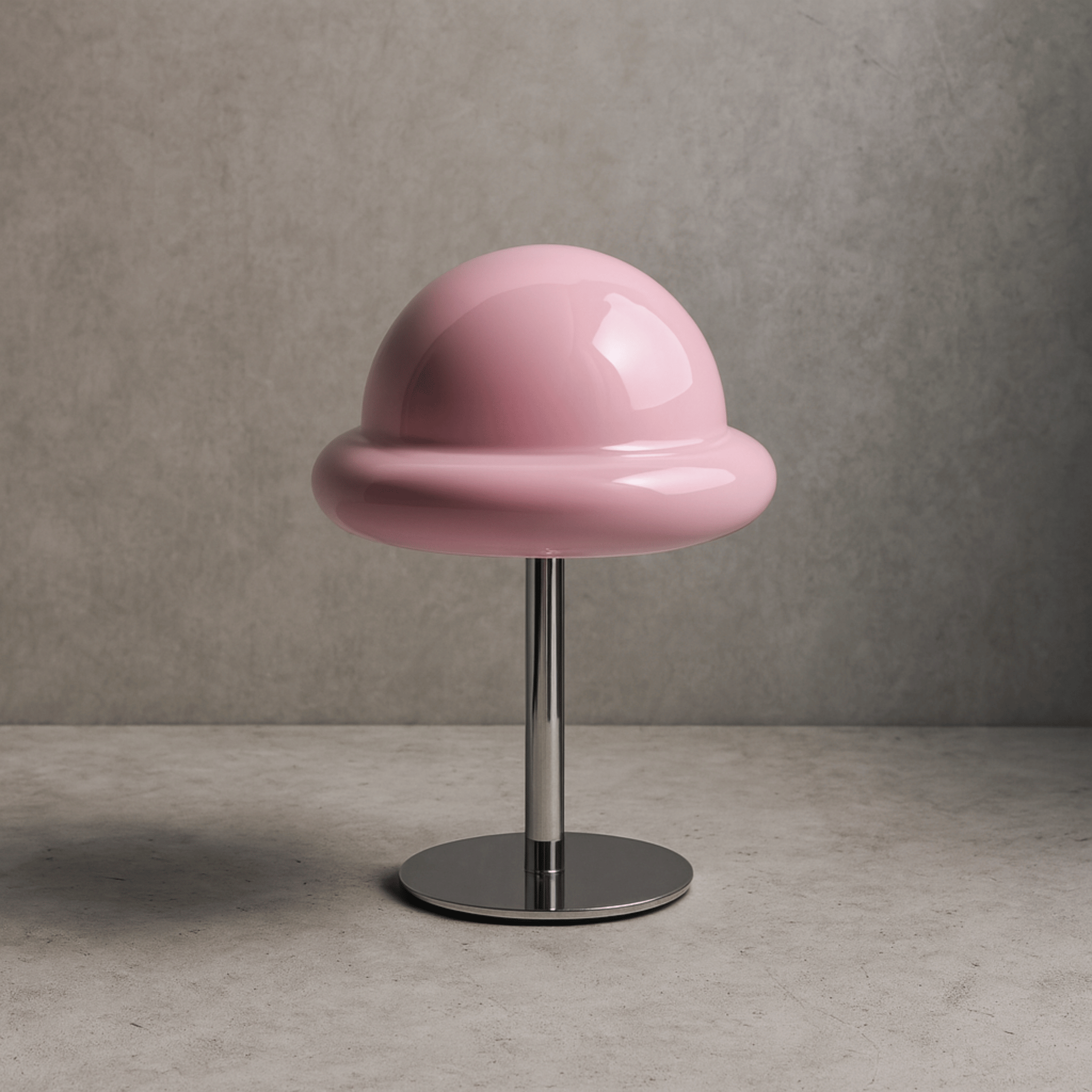 Lumirel - Lampada da tavolo retrò in vetro a forma di fungo