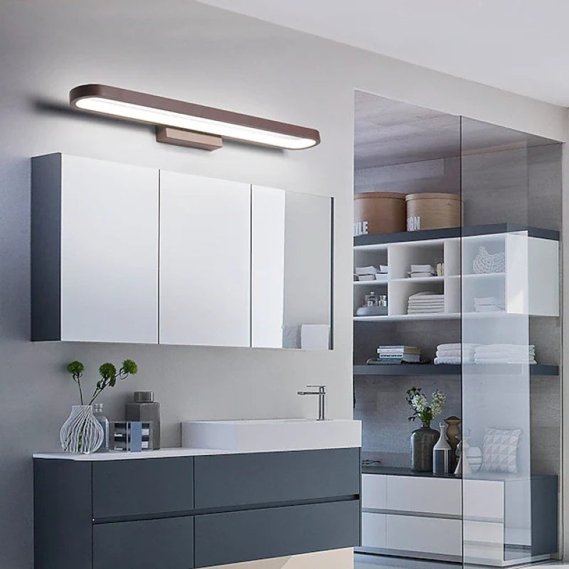Verano – Applique moderna, design lineare, colore caffè