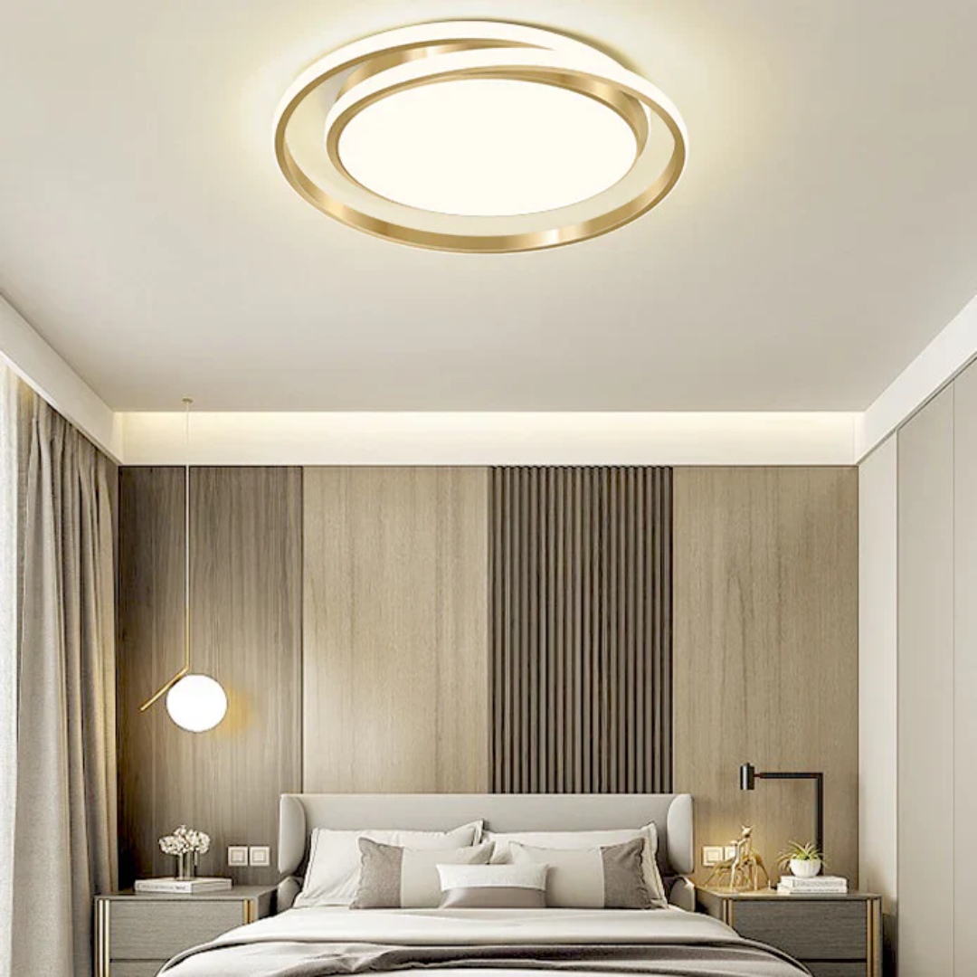 Round Metal Flush Mount Modern LED Ceiling Light - Image 7