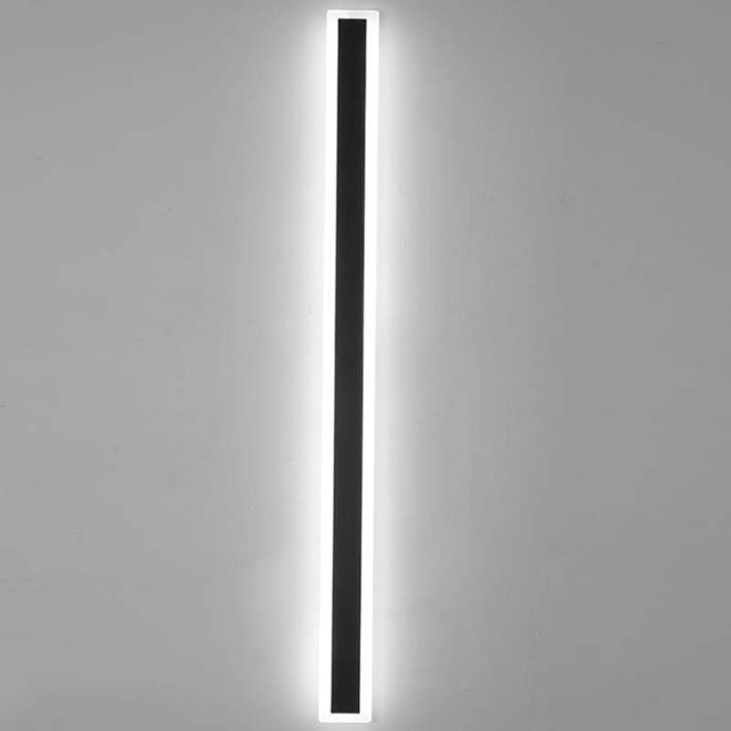 Ameran – Applique murale extérieure LED moderne en métal noir pour jardin balcon