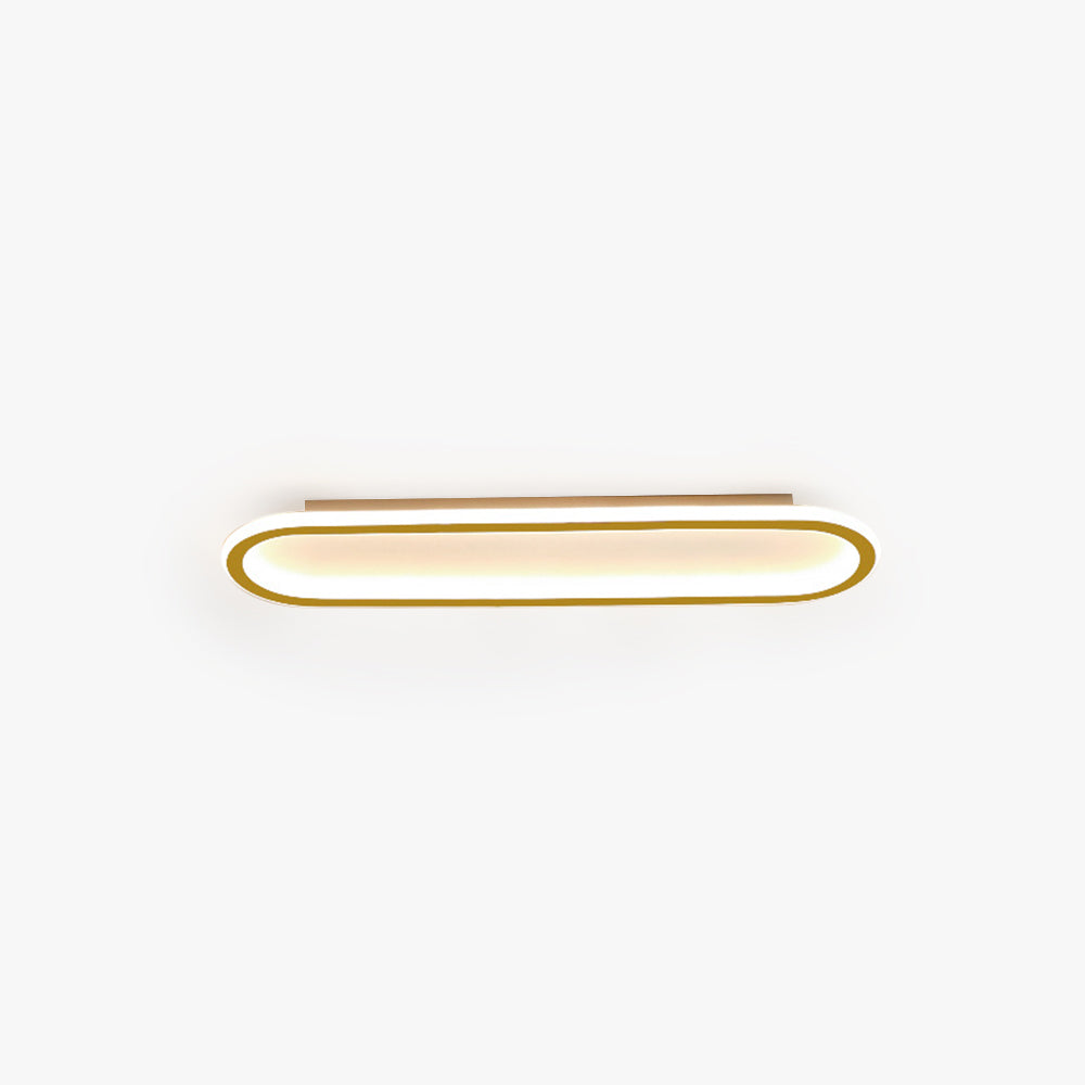 Avelon – Plafonnier rectangulaire noir et or pour chambre/salon