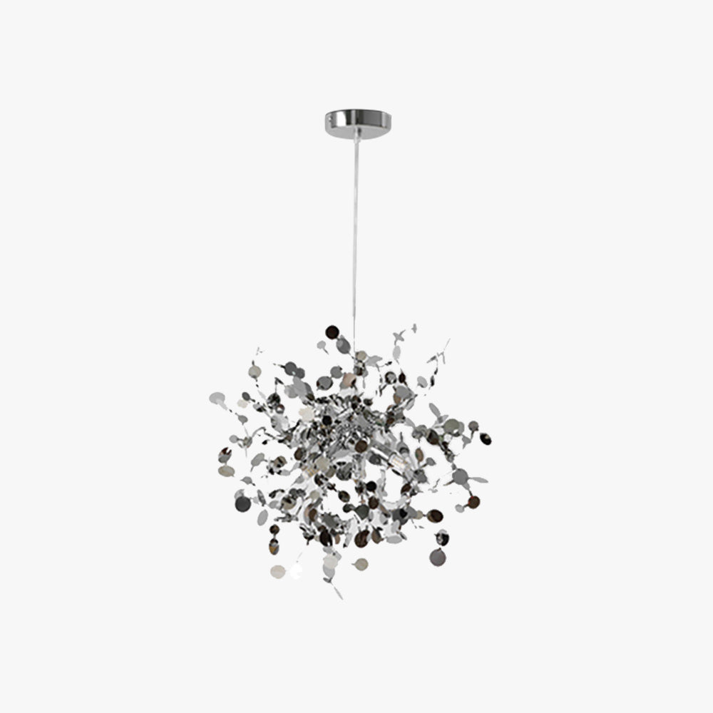 Durelia – Lampadario LED moderno con accenti oro e argento
