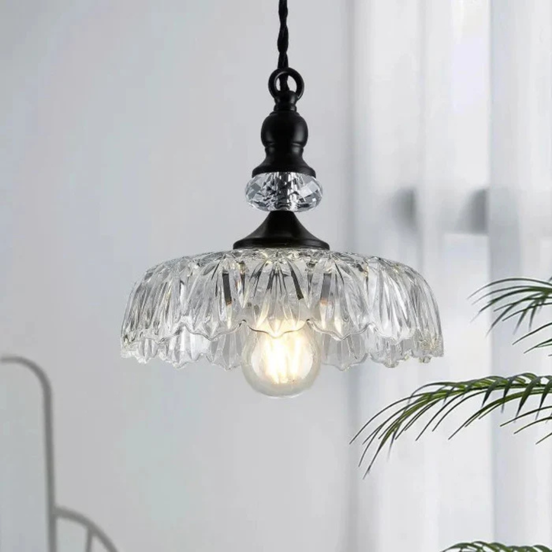 Round Glass Pendant Lamp Retro - Image 6