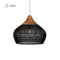 Solari - Lampada a Sospensione in Rattan in Stile Japandi Boho
