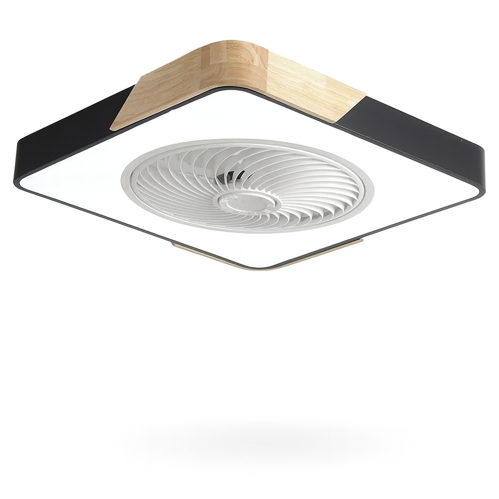 Cozara – Ventilatore da soffitto LED con telecomando per soggiorno