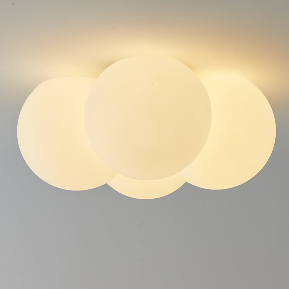Dimban - Lampada da soffitto moderna a bolle bianche a forma di nuvola