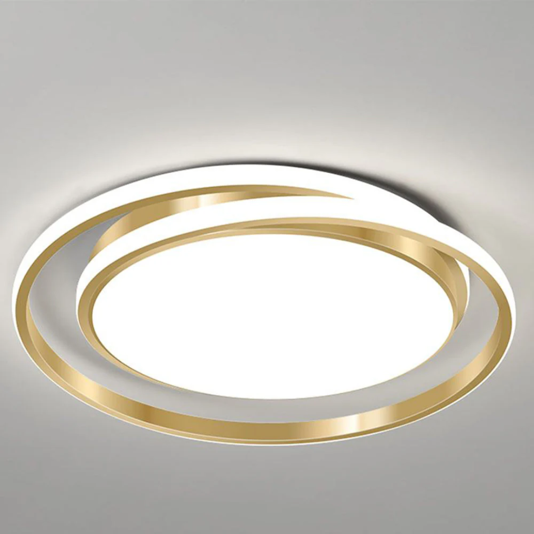 Round Metal Flush Mount Modern LED Ceiling Light - Image 6