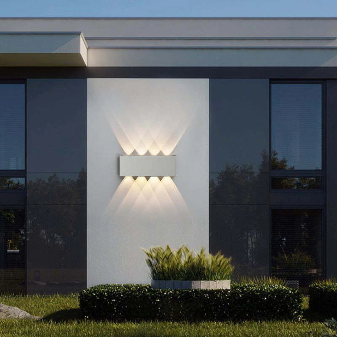 Rivik - Lampada da parete LED per interno ed esterno IP54 bianco caldo