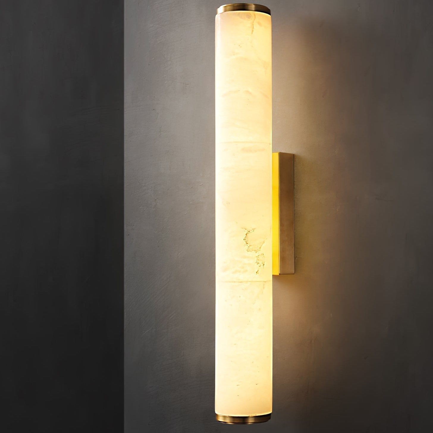 Modern Minimalist Marble Wall Sconce LED Copper - Image 6