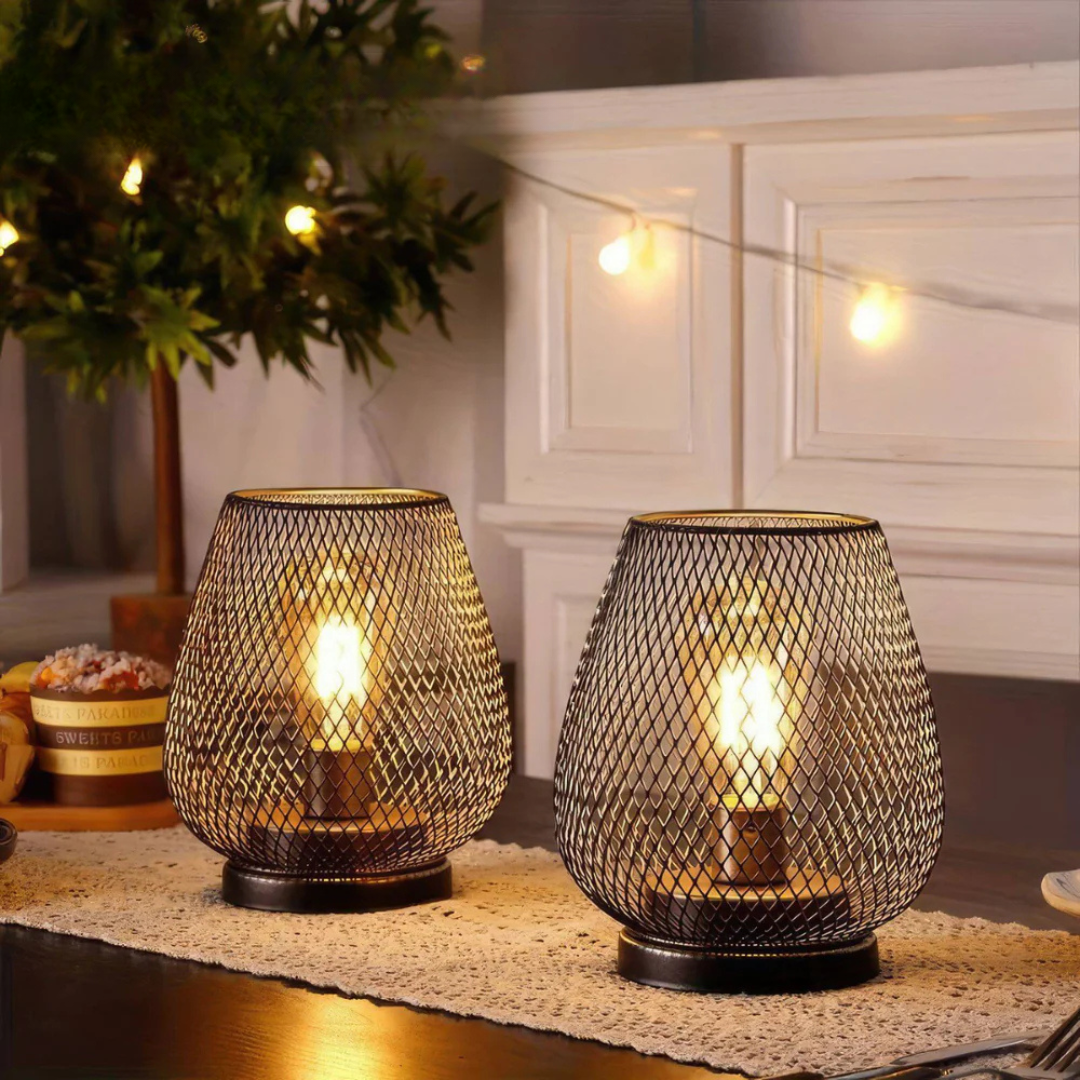 Cordless Rechargeable Metal Table Lamp Dimmable LED - Image 3