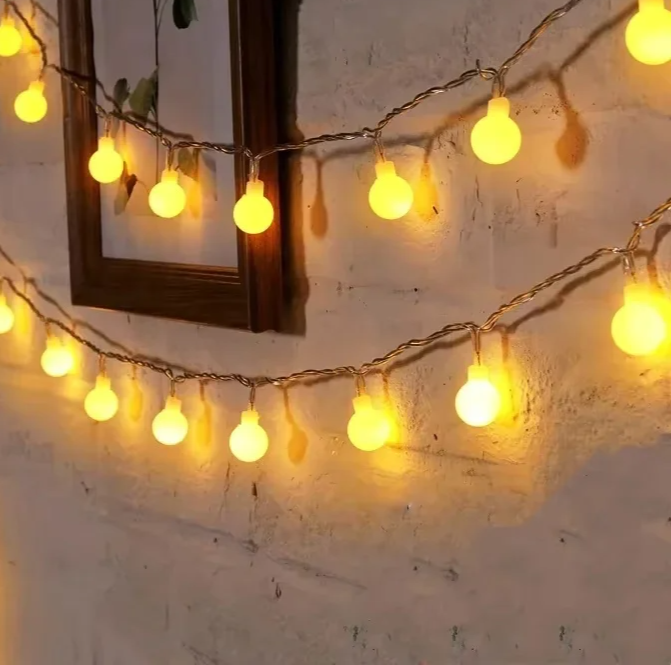 Solivelle – Luci a stringa LED impermeabili a forma di globo